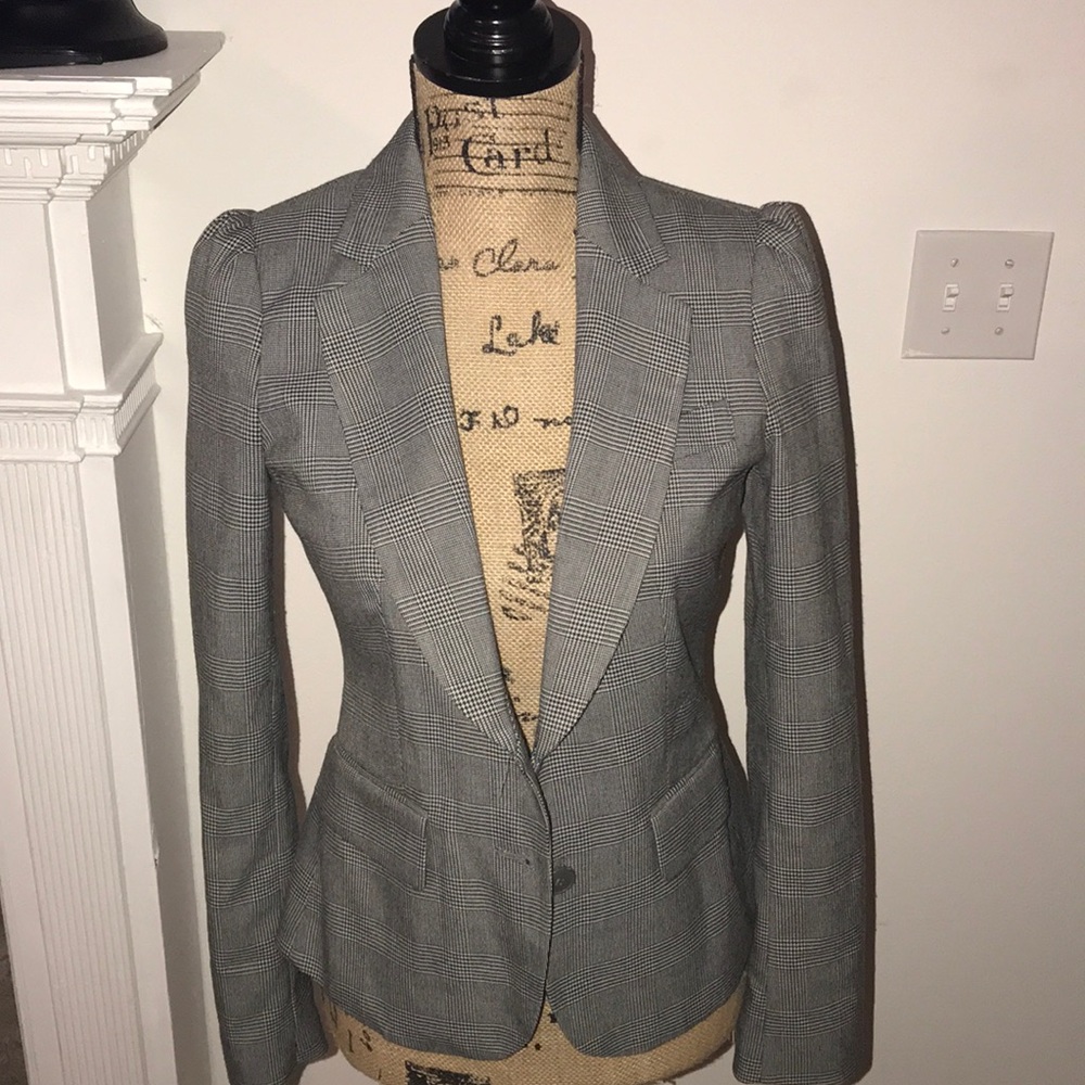 New York & Company Plaid Blazer